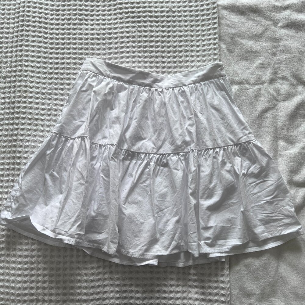 NWOT Staud Mini Sea Tiered Mini Skirt - Picture 4 of 9